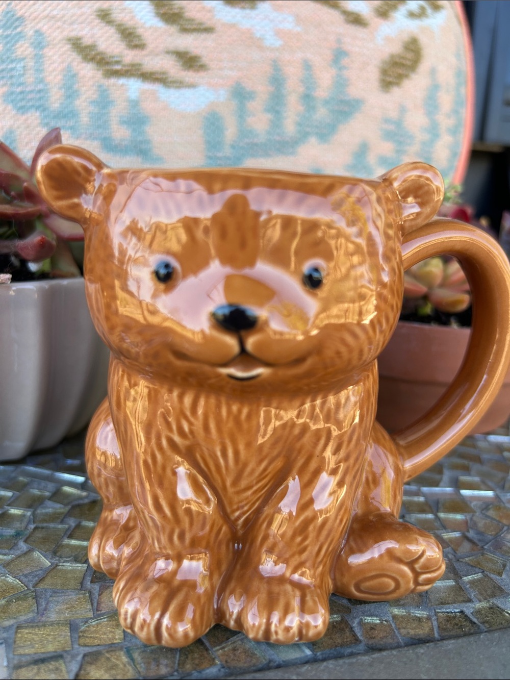 Threshold Brown Bear Ceramic Mug